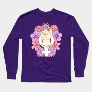 Power Girl Floreada Long Sleeve T-Shirt